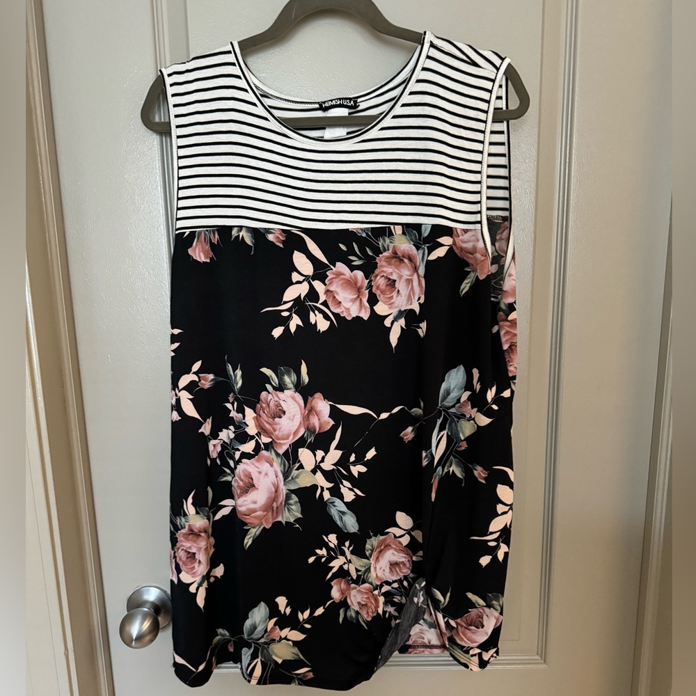 Heimish Stripe & Floral Tank Top
